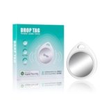 Air Tracker Tag, Bluetooth Keys Finder Work with Apple Find My (iOS Only), Smart Tag, Luggage Tracker, Item Locator for Luggage Tags, Bags, Pet, Replaceable Battery, White