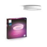 Philips Hue White and Color Ambiance Infuse, Plafoniera Smart, Grande, Pannello LED Soffitto con Bluetooh, 52.5 W, Lampada Smart con App, Bianca