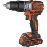 BLACK+DECKER, TRAPANO/AVVITATORE BRUSHLESS A PERCUSSIONE CON DOPPIA BATTERIA 18V LITIO 1.5Ah. 2 BATTERIE 18V – 1.5Ah. BL188KB-QW