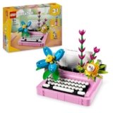 LEGO Creator 3 in 1 Macchina da Scrivere con Fiori Giocattolo – Si Trasforma in Keytar o in Vaso di Fiori con Penna e Taccuino – Regalo di Compleanno Creativo per Bambine e Bambini da 8 Anni – 31169