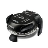 G3 Ferrari G1000610 Pizza Express Delizia, Forno Pizza, 1200 W, Termostato regolabile 400°C, Pizza fragrante in 5 minuti, Doppia resistenza riscaldante, Ricettario e Palette inclusi Nero