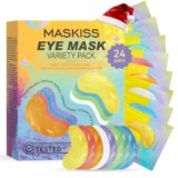 Maskiss Under Eye Patches Variety Pack (24 Pairs), Stocking Stuffers for Women, Eye Masks for Dark Circles Puffy Eyes With 8 Colors (3 Pairs/Color), Vegan Skin Care Gifts for Teen Girls