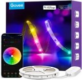 Govee Striscia LED 5 Metri, Strisce RGBIC Funziona con Alexa Google Assistant e APP, DIY Segmentato Sync Musicale per Luci LED Camera da Letto, Soggiorno, Cucina, Giochi