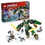 LEGO NINJAGO 2in1 Jet Mech di Lloyd – Action Figure Trasformabile in Aereo Giocattolo – 5 Minifigure, una Moto e un Drago Spettro – Regalo per Bambini da 9 Anni Fan di La Rivolta dei Draghi – 71845