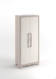 Keter Armadio Portascope Gulliver, 8 Ripiani Pieghevoli, da Esterno, Ideale per Balcone e Giardino, Sabbia/Beige, 80x44x182 H Cm