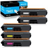 LeciRoba TN-423 per Brother TN423 TN-423BK TN-423C TN-423M TN-423Y TN-421 TN421BK TN421C TN421M TN421Y toner per Brother HL-L8260CDW L8360CDW DCP-L8410CDN L8410CDW MFC-L8690CDW L8900CDW (5 confezione)