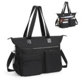Laptop Bag for Women, 15.6 inch Laptop Tote Bag, Large Capacity Teacher Tote, Lightweight Work Bags for Women with Multi Pockets, Business Office Work Handbag