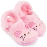 Hello Kitty Sanrio Clogs for Women, Teens, US 4–8, Slip On Faux Fur Lined Cozy Clogs with Back Strap, Warm Indoor House Shoes, Kawaii Gifts for Women (6/7 US, Pink Hello Kitty)