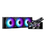 Phanteks Glacier One 360M25-LCD AIO – Dispositivo di raffreddamento per CPU liquido, display IPS LCD HD da 6″, ventole M25 Gen2 D-RGB da 120 mm, piastra fredda in rame ad alte prestazioni, compatibile