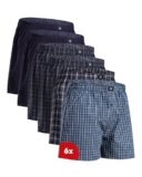 DANISH ENDURANCE Boxer Uomo Americani Cotone Biologico 100%, Leggeri e Traspiranti, 4 o 6 Paia, Blu/Grigio, XXL