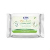 CHICCO NaturalZ Salviette Protettive, 20 pz, Protezione Naturale durante la Stagione Estiva, Con citronella ed Eucalipto, Protezione giorno e notte