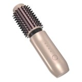 Leeko Thermal Brush Senza Fili, Spazzola Arricciacapelli da 40mm,4 Temperature Lisciante Senza Fili, Pettine Spazzola Termica per Capelli (oro)