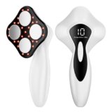 Massaggiatore Anticellulite Professionale, 3 in 1 Massaggiatore Anticellulite Elettrico Unisex per Vita, Pancia, Braccia, Glutei e Gambe (Bianco)