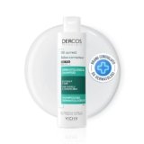 Vichy Dercos, Shampoo Sebo Regolatore Trattante, Per Capelli Grassi, Azione Purificante, Capelli Più Voluminosi, Senza Appesantire, Con Complesso Sebo-Normalizzante, 200 ml