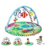 Baby Einstein Sea Floor Explorers 2-in-1 Water Mat, Portable Tummy Time, Activity Play Gym, Sensory Toys, Ages Newborn and Up