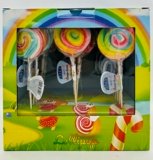 confezione lecca lecca arcobaleno gusto frutta espositore 24 pz 40 gr Rossini’s