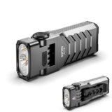 Sofirn ST2 EDC 3000LM LED torcia 3 in 1 luce bianca + 660 nm luce rossa + luce nera UV 365 nm ricaricabile USB-C, magnetica con clip, IPX6 per lavoro, officina, esterno
