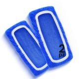 HOUSY Panni Cattura Polvere compatibili con Swiffer Mop – Cuffiette in Spugna Microfibra per Scopa Lavapavimenti (2 Pezzi Blu, Unica)