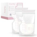 120 Pezzi Sacchetti Latte Materno, 250ml / 8oz Bustine Latte Materno Congelare Contenitori Latte Materno per l’allattamento al Seno Senza BPA a Prova di Perdite