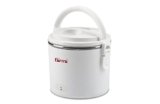 Girmi SC01 Scaldavivande Elettrico Vivandiere, Ciotola in Acciaio INOX, 0.7 Litri, 40 W, Bianco
