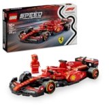 LEGO Speed Champions Auto da Corsa Ferrari F1 SF-24 – Regalo Festa del Papà – Giocattolo da Collezione con Minifigure del Pilota di Formula 1 – Modello per Bambini da 10 Anni o per Adulti Fan – 77242