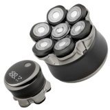 Carehabi Rasoio Testa Calva Uomo, IPX6 Impermeabile, Ricaricabile, Interfaccia Type-C, Testina Flottante Magnetiche 7D, Facile da Pulire, Autonomia Fino a 120 Minuti