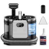 Lavatappeti Portatile, 1650W Aspirapolvere Pulitore di Tappeti con Cinque Modalità di Decontaminazione, 13Kpa Lava Divano ad Acqua a Secco Umido con 2 Serbatoi D’acqua Rimovibili