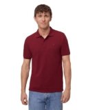 DANISH ENDURANCE Maglietta Polo Uomo Manica Corta in Cotone Biologico Premium, 1 o 2 Paia, Rosso, M