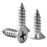 100 Pezzi M4,8 x 16 mm Viti Autofilettanti in acciaio inox,Viti croce in acciaio inox A2, Viti testa tonda,Drive Viti Legno autofilettanti,Argento Viti Autofilettanti,per legno