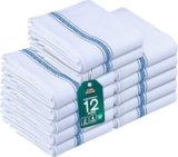Utopia Towels – 200 GSM Asciugapiatti, 38 x 64 CM, Asciugamani Da Cucina In Cotone, Set Di Asciugamani Da Bar e Da Tè Morbidi e Riutilizzabili (12 Confezioni, Blu)
