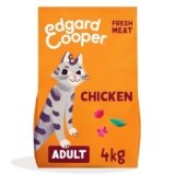 Edgard & Cooper Crocchette Gatti, (Pollo Fresco, 4kg), croccantini gatto sterilizzati o attivo, carne fresca e ingredienti naturali, senza cereali, senza zuccheri aggiunti