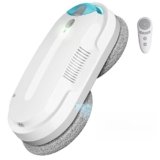 HIXZAP X1 Robot Lavavetri Finestre,Doppi Ugelli con Spruzzo Ultrasonico(2400-3200pa) Lavavetri Automatico,3 Modalità di Pulizia,Rilevamento Intelligente dei Bordi[Telecomandoe 10 Panni]