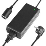 Shentian Presa accendisigari da, CA a CC Adattatore da 100 V-240 V a 12 V 8A Convertitore per caricabatteria per auto (Black 12V 8A)