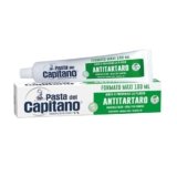 Pasta del Capitano, Dentifricio Antitartaro Bio, Dona Freschezza e Rinfresca l’Alito, Ideale per i Fumatori, Aiuta a Prevenire la Placca, 100% Made in Italy, Tubetto da 100 ml