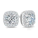 Moissanite Stud Earrings,925 Sterling Silver Lab Created Earrings for Women Men DOJOJOSA Jewelry for Gifts