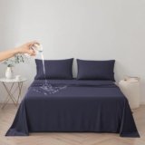 DUJUIKE Copriletto Impermeabile, Lenzuolo impermeabile, Coprimaterasso, Copridivano Divano per Cane, Gatto, Bambini (Cal king/King 250 * 230cm, Marina Oscura)