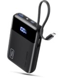 INIU 45W Power Bank, 20000mAh Ricarica Rapida Powerbank con Cavo USB C Integrati, USB C In&Out PD3.0 QC4.0 Caricatore Portatile per iPhone 17 16 15 14 13 Pro Max Mini Plus Samsung Huawei iPad Pro
