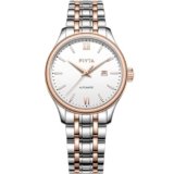 FIYTA Classic Women’s Mechanical Watch, 3-Hand, Minimalist Ultrathin Design, Synthetic Sapphire Crystal, Stainless Steel Strap, 32MM