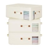 GRANNY SAYS 3-Pack Clothes Storage Bags, Foldable Storage Containers, 35L Closet Organizers for Pillows, Bedding, Blankets