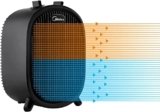 Midea NF20-20ABE Termoventilatore Basso Consumo 2000W per Uso Domestico, Stufe Elettriche Portatile, Riscaldamento Rapido, Ambienti Spaziosi e Uffici, Silenzioso, Nero