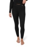 DANISH ENDURANCE Leggings Donna in Lana Merino, Pantaloni Termici, Pantacollant Invernali da Sci, Black, M