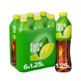 Fuze Tea, Bevanda Rinfrescante Analcolica di Té al Gusto Limone e Citronella, con Zuccheri ed Edulcorante – 6 Bottiglie da 1.25 L