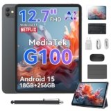 Blackview Link 8 13 Pollici Tablet con Tastiera e Penna,Android 15 Tablets Gemini AI,18GB RAM+256GB ROM,2K+ FHD 2160 * 1600 90Hz MediaTek G100 /PC Mode/8400mAh/Widevine L1/Face ID/16MP+13MP/GPS/OTG