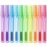 Four Candies Highlighters Assorted Colors, Liquid Highlighter with Clear View Design, Soft Chisel Tip, Classic Colors, 10 Pcs No Bleed Cute Highlighters
