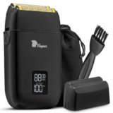 Fagaci Rasoio a Lamina con Rasatura Ultra Liscia, Electric Shaver Senza Irritazioni, Rasoio Barba Uomo Elettrico con 8500 giri/min ad Alta Coppia, Shaver Elettrico Barba e Capelli Facile da Pulire