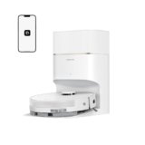 DREAME D20 Pro Plus Robot Aspirapolvere, Aspirazione da 13.000 Pa, Doppia Spazzola per Peli di Animali, Pulizia Degli Angoli, Svuotamento Automatico, Navigazione LDS e Rilevamento Laser