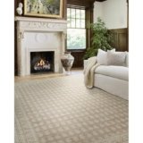 Livabliss x Nabela Noor Home Alo Traditional Border Area Rug, 2′ x 2’11”,Oatmeal