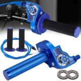 BIUGERCN Gas Rapido Gruppo acceleratore per Moto da 22 mm Gas rapido Domino con Cavo acceleratore per Yamaha YZ YZF PW WR TTR 50-250cc Dirt Pit Bike Scooter Blu