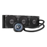 CORSAIR NAUTILUS 360 RS LCD Dissipatore a Liquido per CPU – Schermo LCD IPS da 2,1″, AIO da 360 mm, Bassa rumorosità, Daisy-Chain, Intel LGA 1851/1700, AMD AM5/AM4 – 3 ventole RS120 incluse – Nero