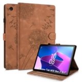 Rostsant Custodia per Lenovo Tab M10 3rd Gen 10.1 Cover Nuova in pelle PU ripiegabile da Custodia in pelle con stampa dente di leone per Lenovo Tab M10 3rd Gen 10.1″Pollici TB-328FU/328XU Marrone